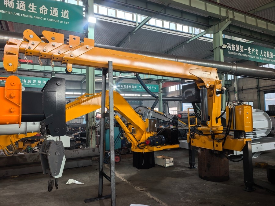 挖抓船吊固定吊車載吊總成 